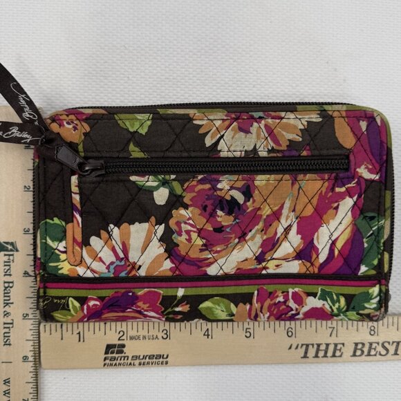 Vera Bradley English Rose Quilted Shoulder Bag Purse Wallet Set Floral Retired - Picture 11 of 16